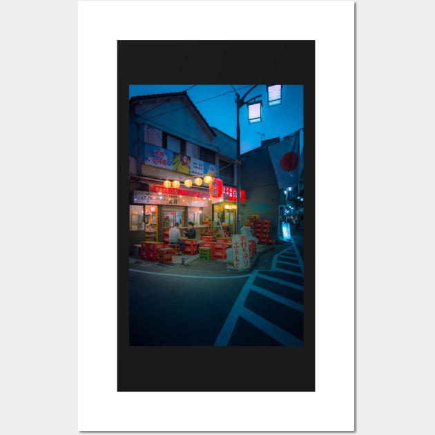 Small street izakaya in Koenji Chilling outside on warm summer night Wall Art by TokyoLuv